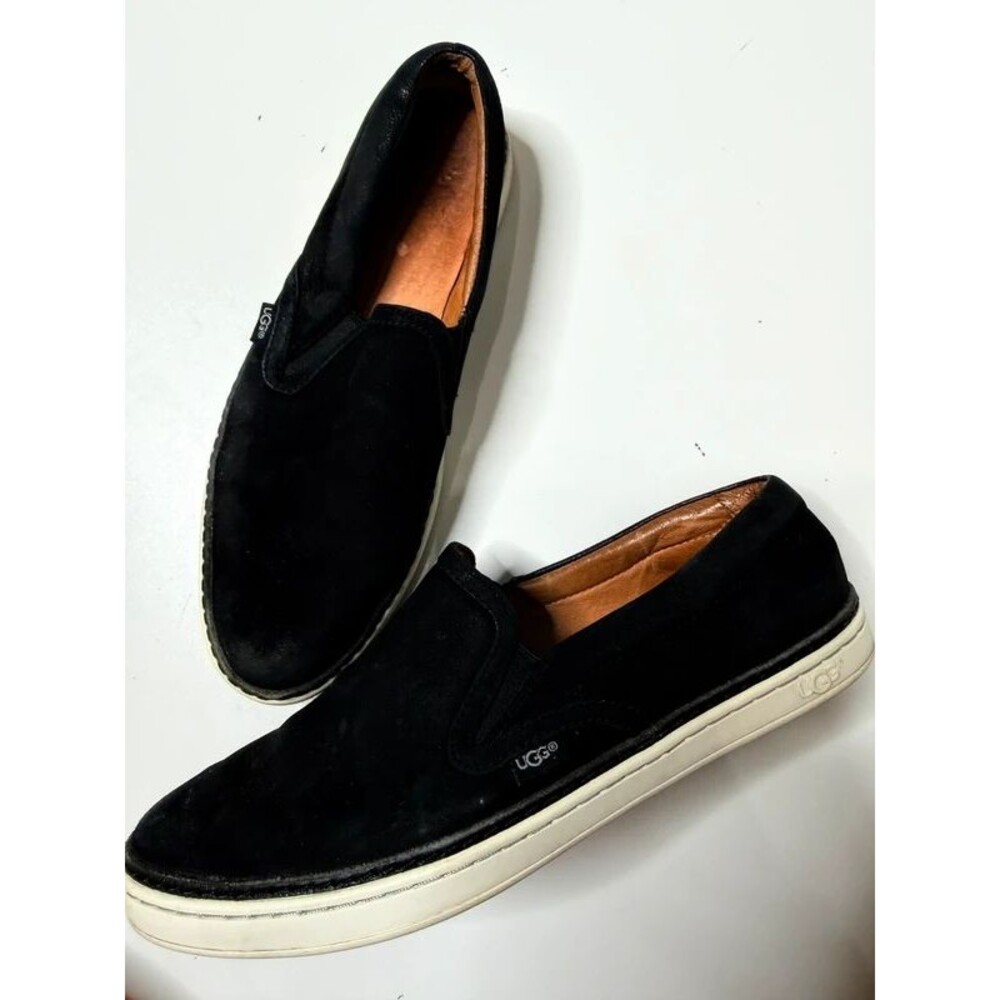 UGG soleda black slip on shoe sneaker size 8